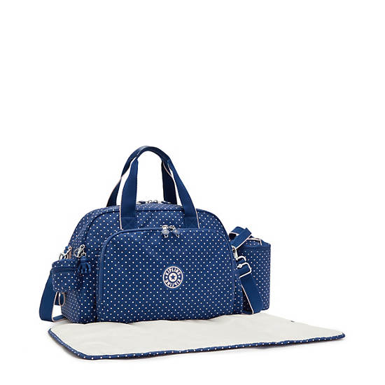 Kipling Camama Classic Printed Diaper Bag Táska Kék | HU 1243EB